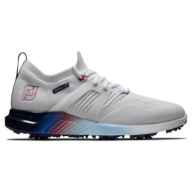 Men's HyperFlex Spiked Golf Shoe - White/Blue/Purple | FOOTJOY | Golf ...