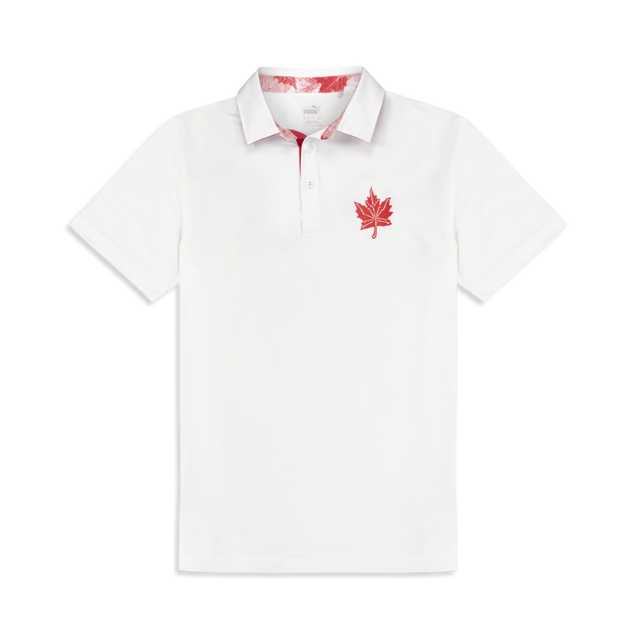 Men's Cloudspun Maple Short Sleeve Polo PUMA