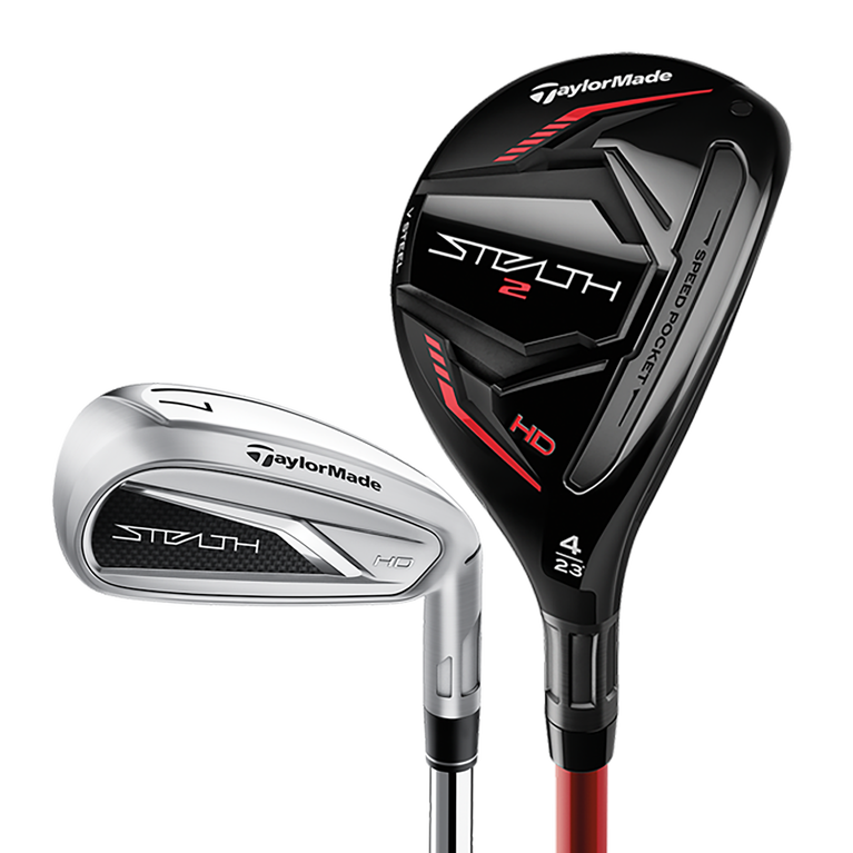 Set De Fers TaylorMade Stealth HD 2023 Gaucher – 4H, 5-PW, AW, Graphite Rigide, Neuf Sous Blister