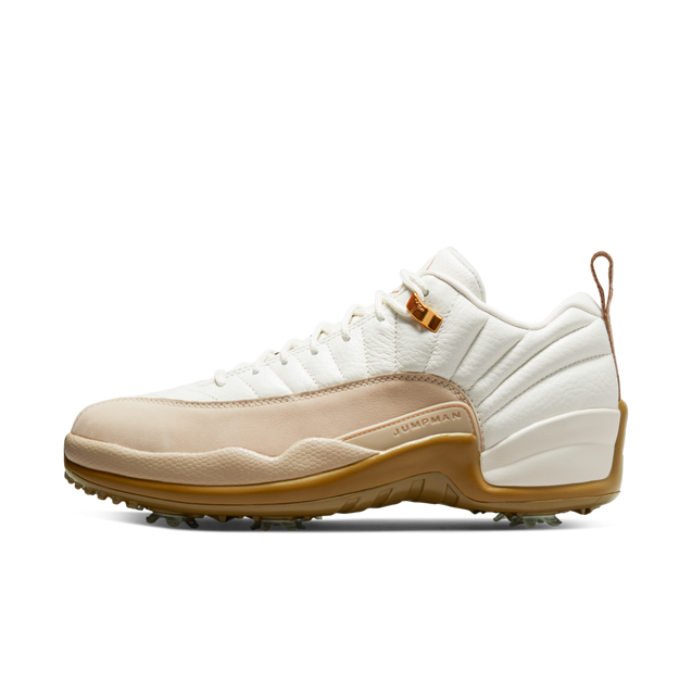 Air Jordan XII G Spiked Golf Shoe - White/Beige | NIKE | Golf Town