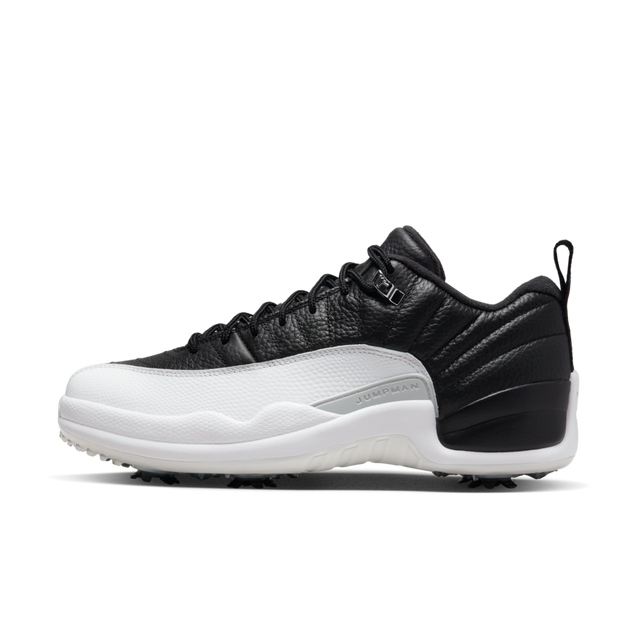 Air Jordan XII Low Spiked Golf Shoe - White/Black | NIKE | Golf 