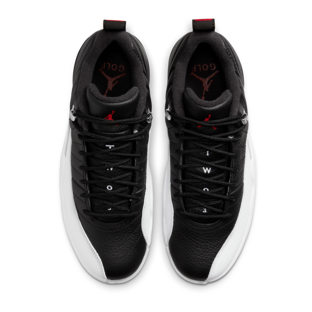 Air Jordan XII Low Spiked Golf Shoe - White/Black | NIKE