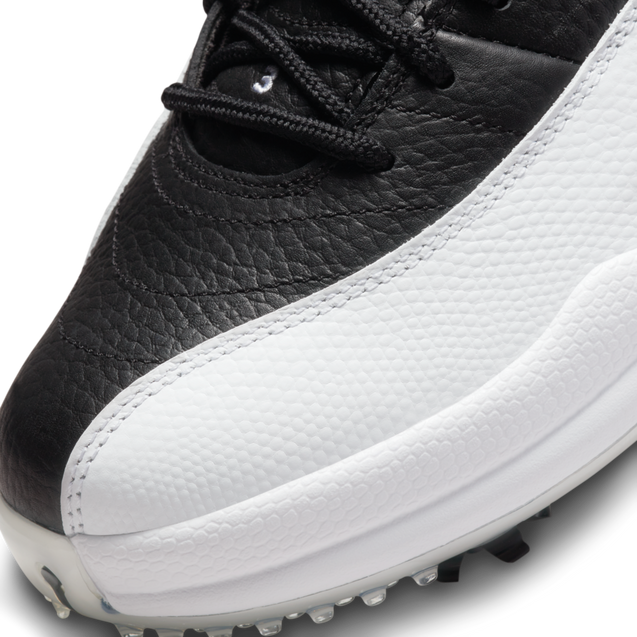 Air Jordan XII Low Spiked Golf Shoe - White/Black | NIKE | Golf 