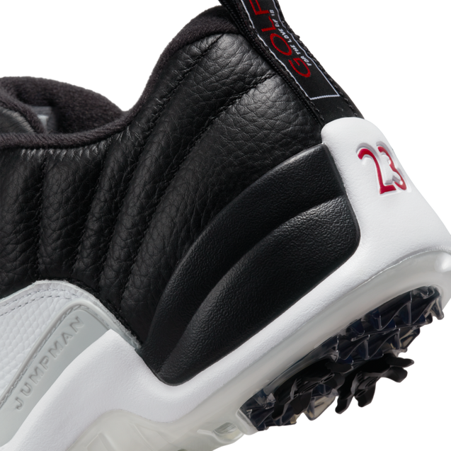 Air Jordan XII Low Spiked Golf Shoe - White/Black | NIKE | Golf