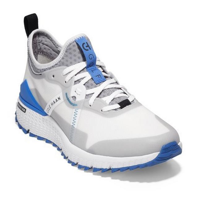 Men's Zerogrand Overtake Spikeless Golf Shoe - White/Blue | COLE