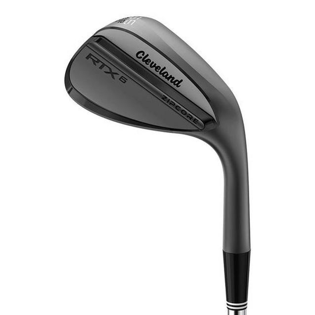 RTX 6 ZipCore Black Satin Wedge with Steel Shaft | CLEVELAND 