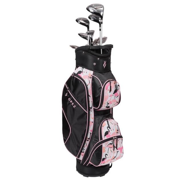Ashley 11PC Package Set with Cart Bag - Flamingo NANCY LOPEZ