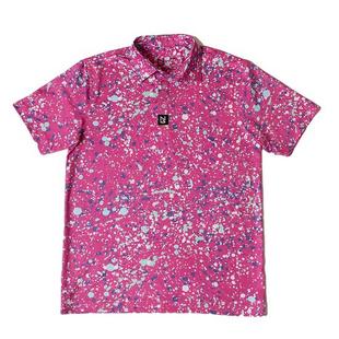 Men's Paint Splatter Short Sleeve Polo