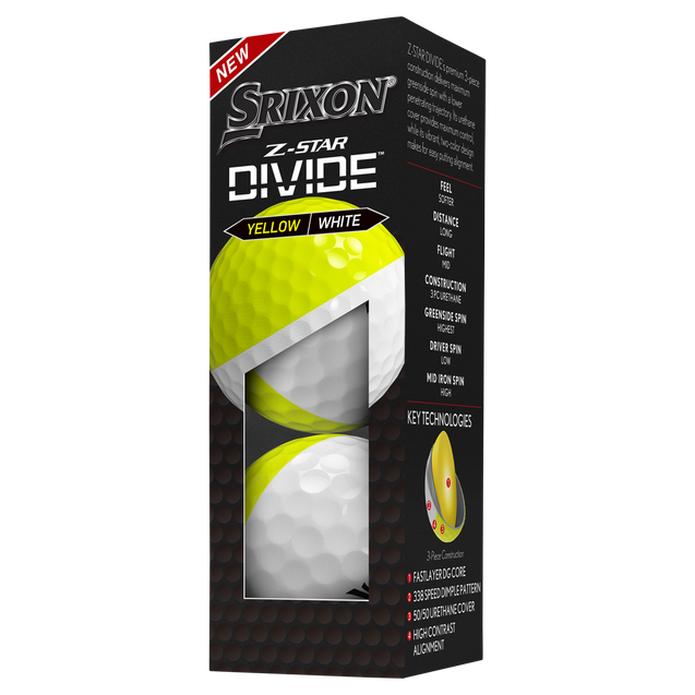 Z-Star Divide Golf Balls | SRIXON | Golf Balls | Men's | WHITE 