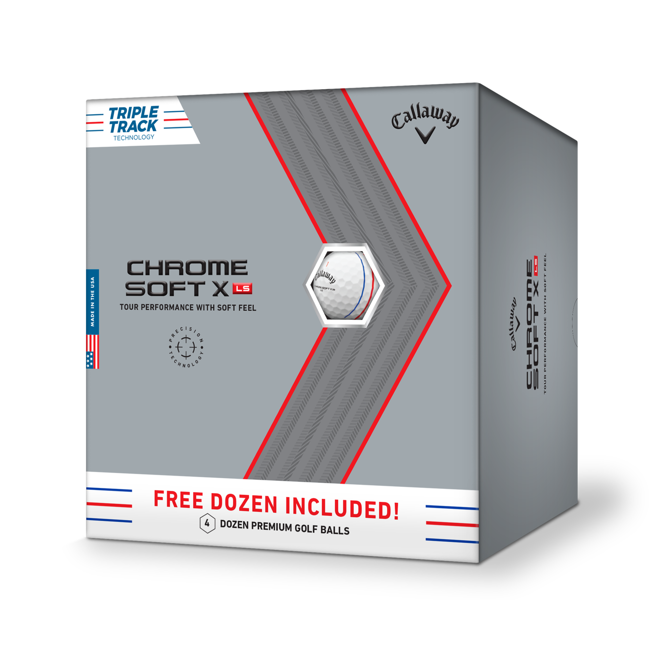 Prior Generation - 3+1 - Chrome Soft X LS Triple Track Golf Balls