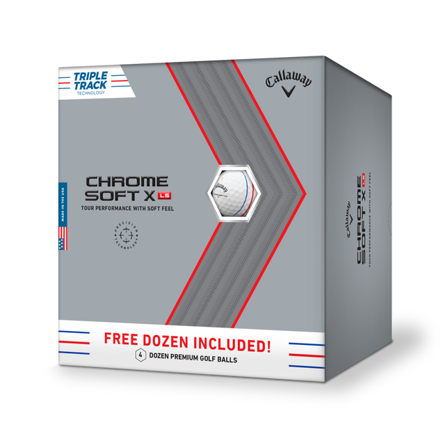 Prior Generation - 3+1 - Chrome Soft X LS Triple Track Golf Balls CALLAWAY