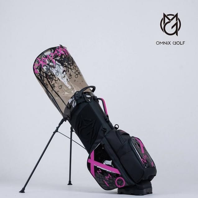 Night Sakura Cart Bag | OMNIX | Golf Bags | Men's | BLACK/PINK 