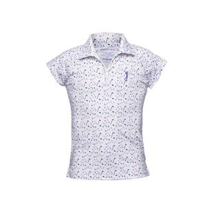 Polo à motif de drapeaux pour filles