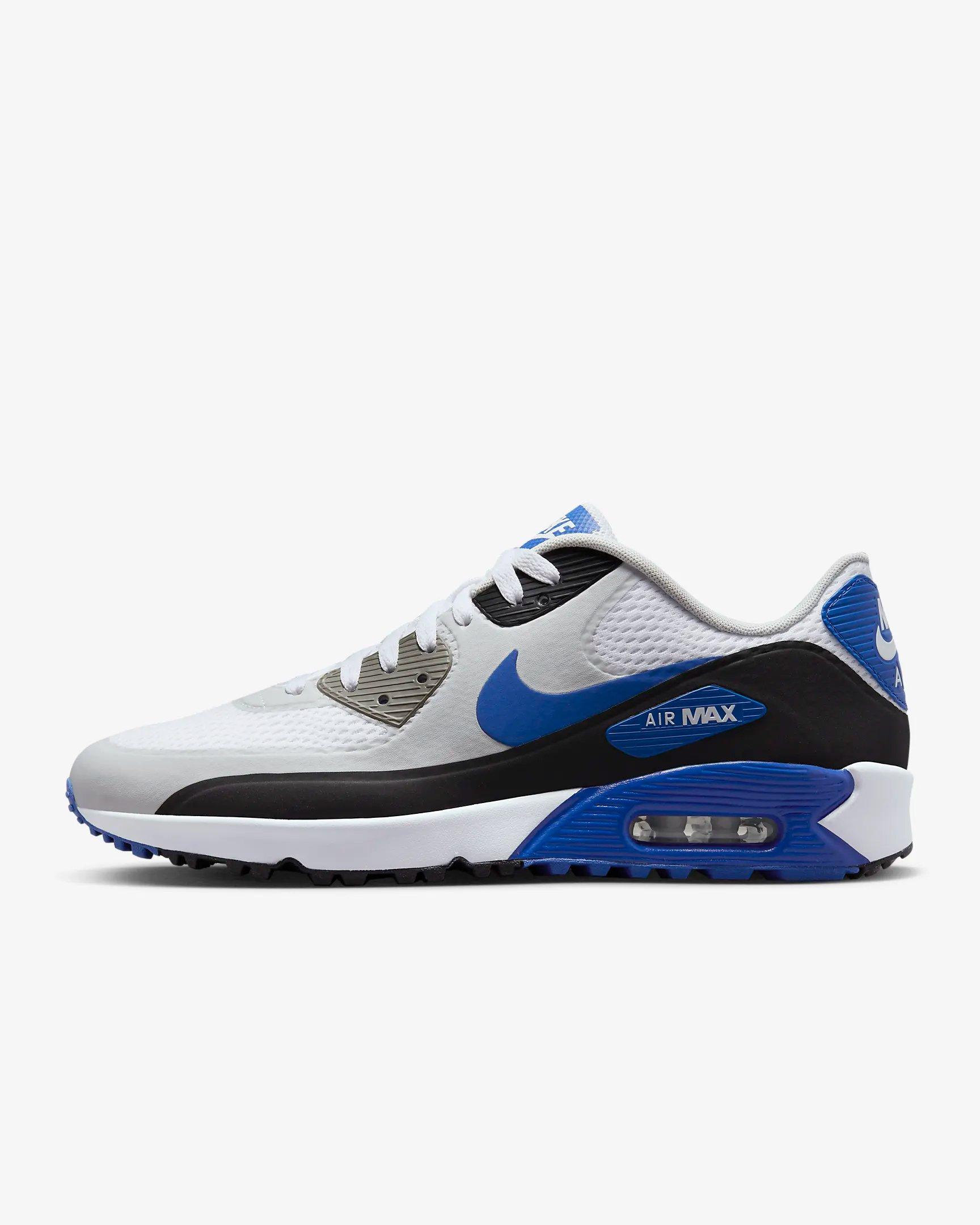 Air Max 90 G TB Spikeless Golf Shoe-White/Blue | NIKE | Golf Town Limited