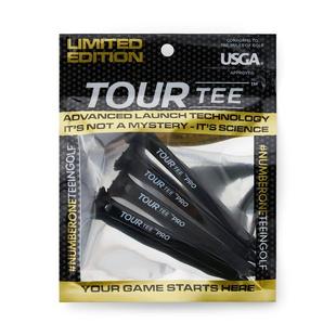 TourTee Pro 3.15 Inch Golf Tees - Limited Edition Black 4 Pack