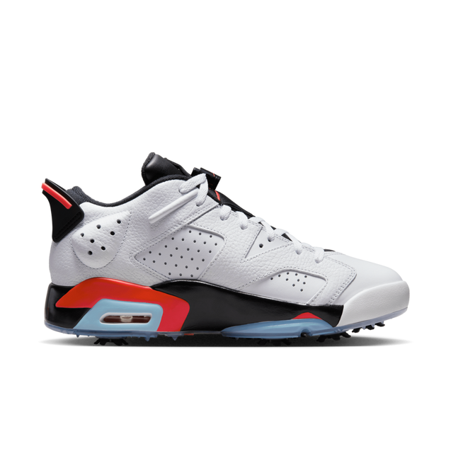 Air Jordan Retro 6 G Spiked Golf Shoe-White/Black/Red | NIKE