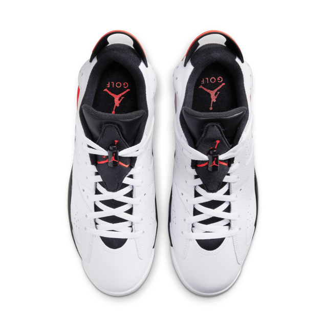 Air Jordan Retro 6 G Spiked Golf Shoe-White/Black/Red | NIKE