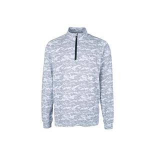 Men's Traverse Camo Print Stretch 1/4 Zip Pullover CUTTER & BUCK