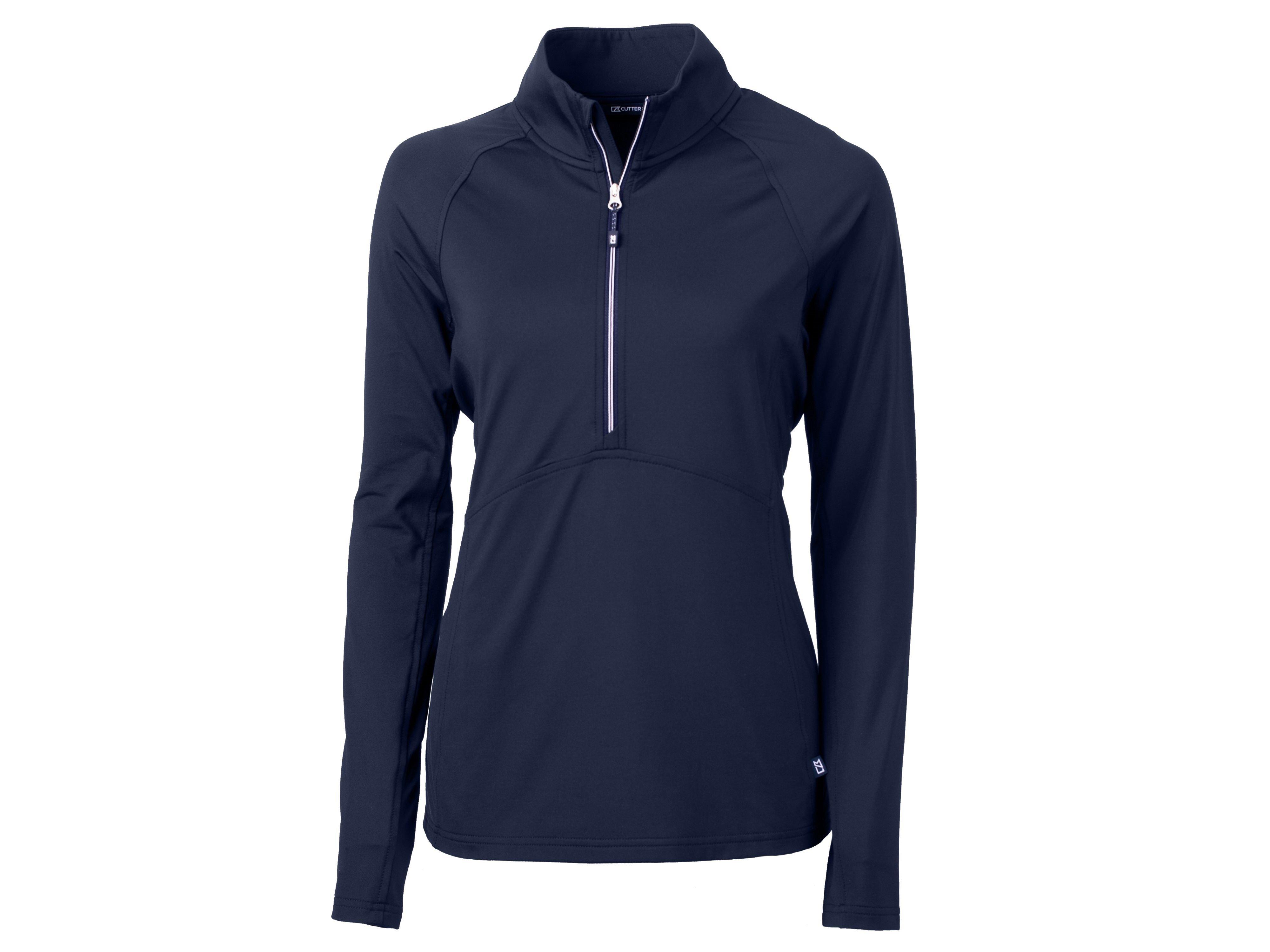Cutter & Buck | Women's Adapt Eco Knit Stretch Recycled 1/2 Zip Pullover | in Navy, Size 3Xl