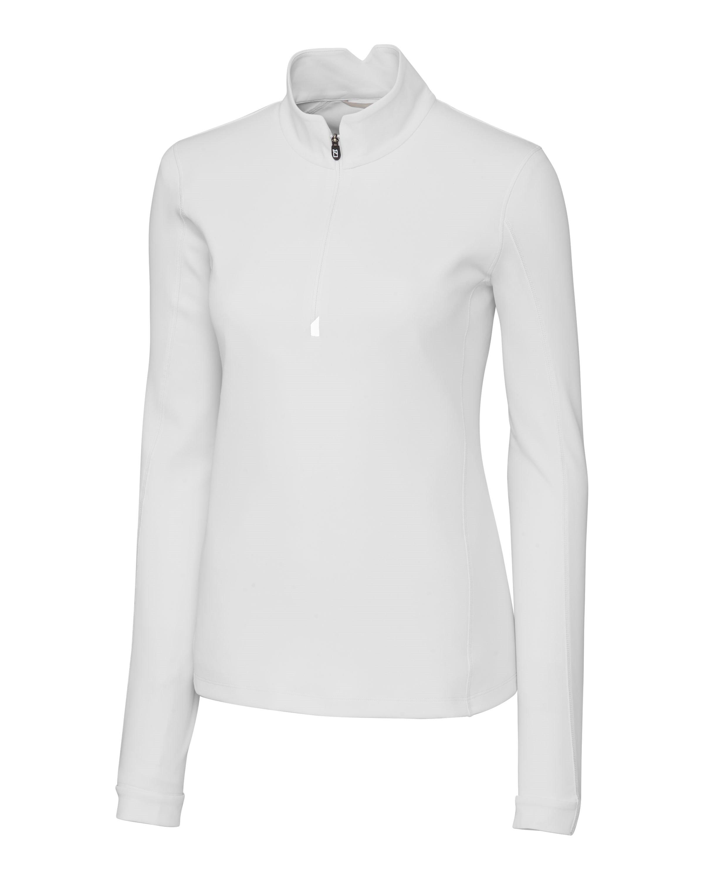Cutter & Buck | Women's Traverse Stretch 1/4 Zip Pullover | in White, Size Xl