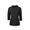 NOIR | Chandail à capuchon Virtue Eco Pique Recycled à demi glissière pour femmes