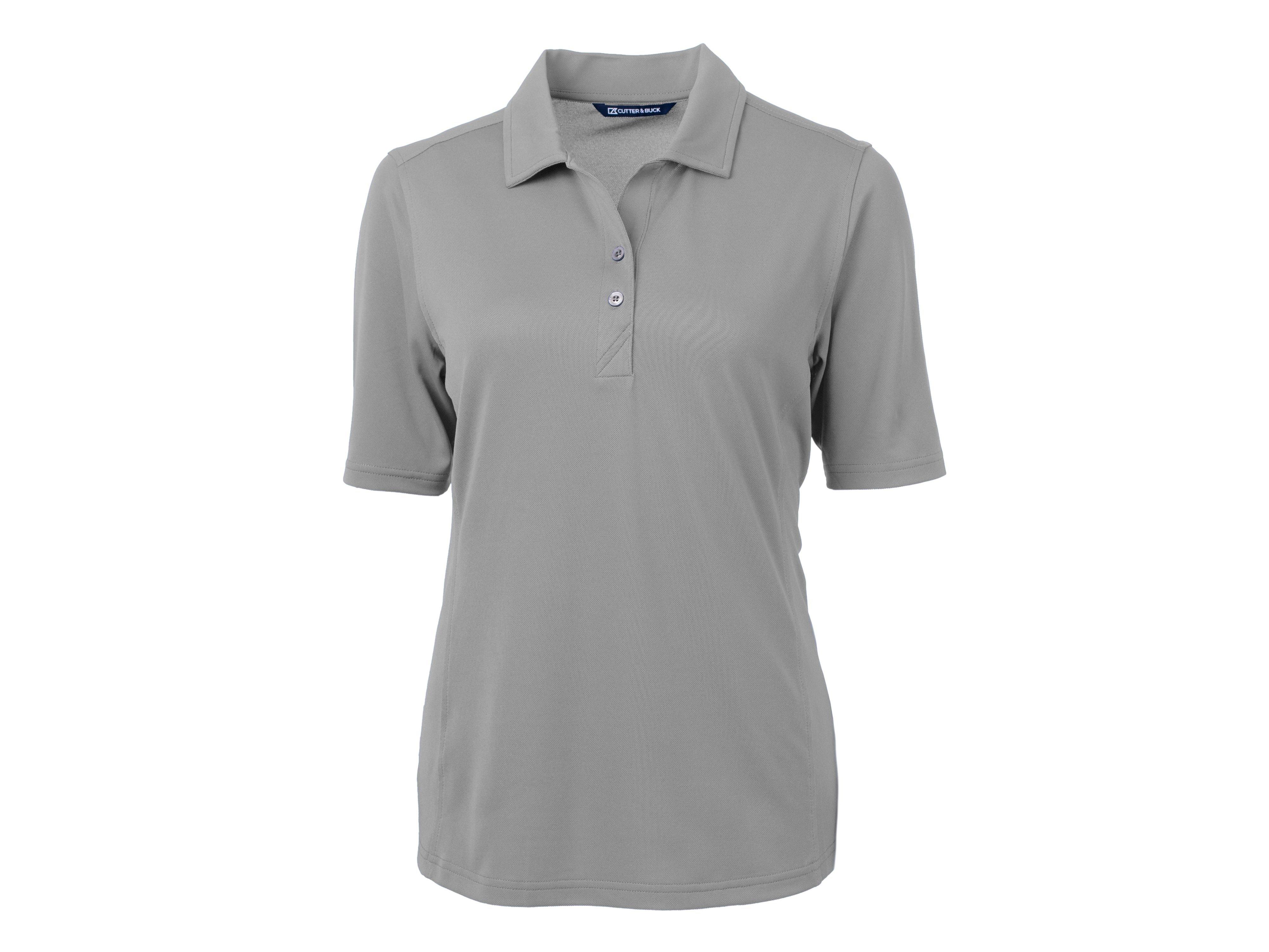 Cutter & Buck | Women's Virtue Eco Pique Recycled Short Sleeve Polo Shirt | in Grey, Size 3Xl