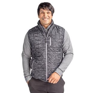 Men's Rainier PrimaLoft Eco Insulated Full Zip Printed Puffer Vest CUTTER & BUCK