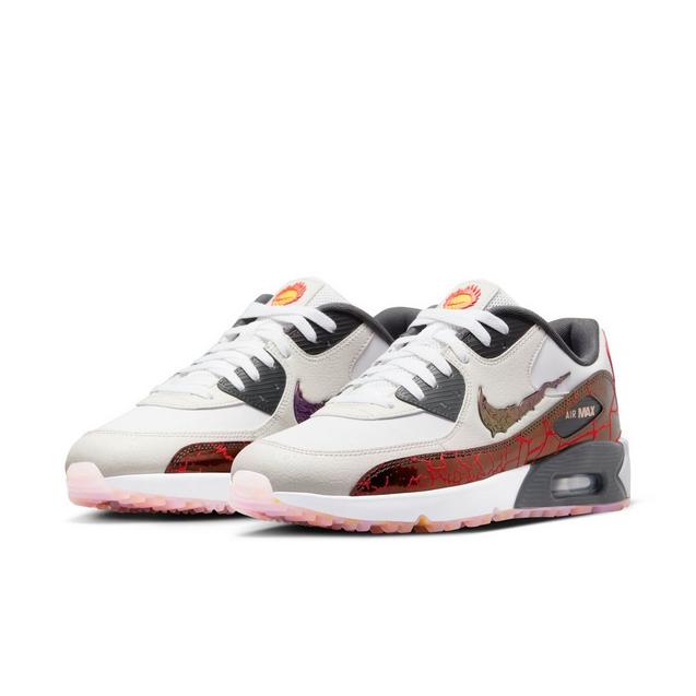 Air Max 90 G NRG Spikeless Golf Shoe-White/Grey/Red | NIKE | Golf 