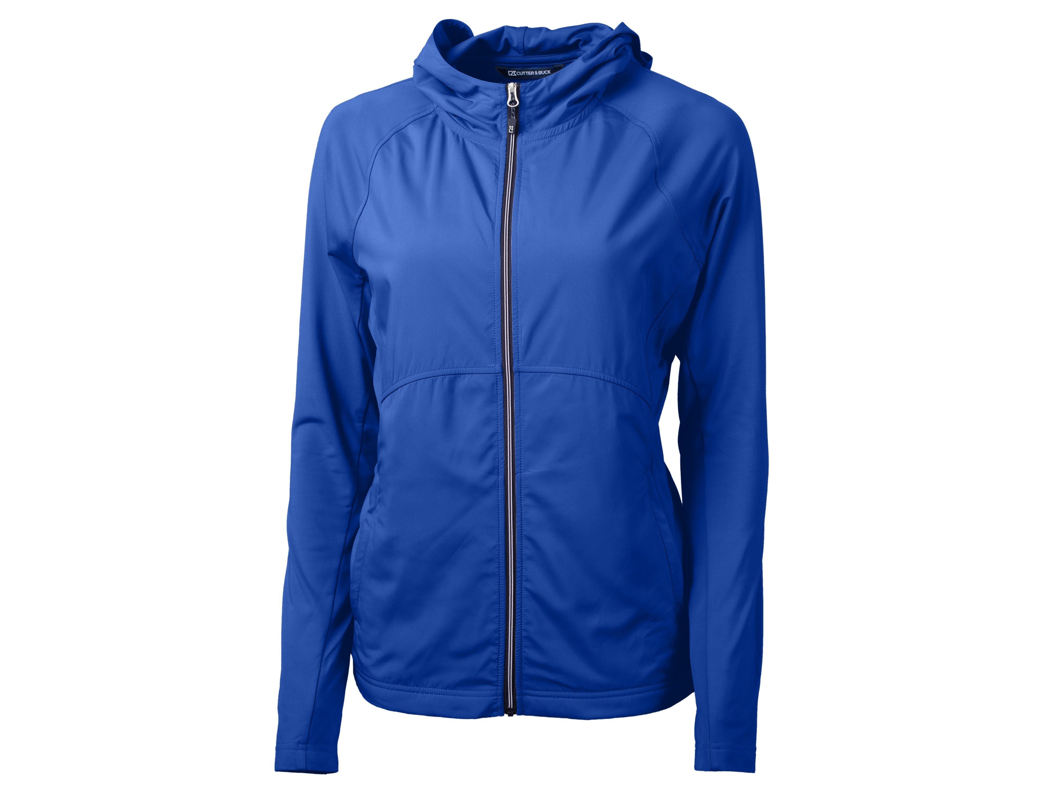 Cutter & Buck | Women's Adapt Eco Knit Hybrid Recycled Full Zip Jacket | in Blue, Size 3Xl