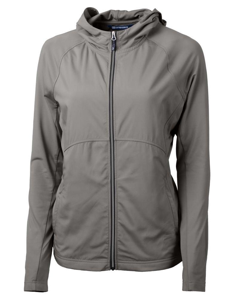 Cutter & Buck | Women's Adapt Eco Knit Hybrid Recycled Full Zip Jacket | in Darkgrey, Size 3Xl