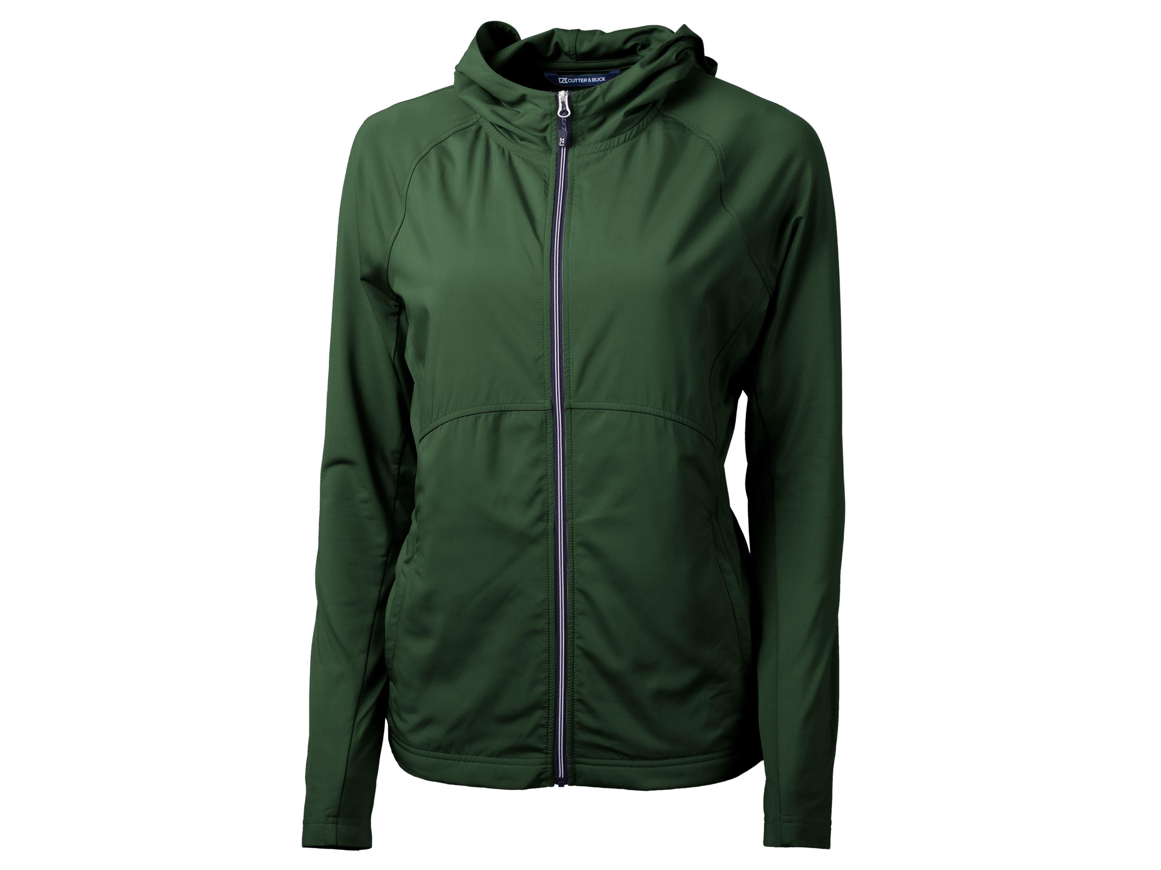 Cutter & Buck | Women's Adapt Eco Knit Hybrid Recycled Full Zip Jacket | in Green, Size 3Xl
