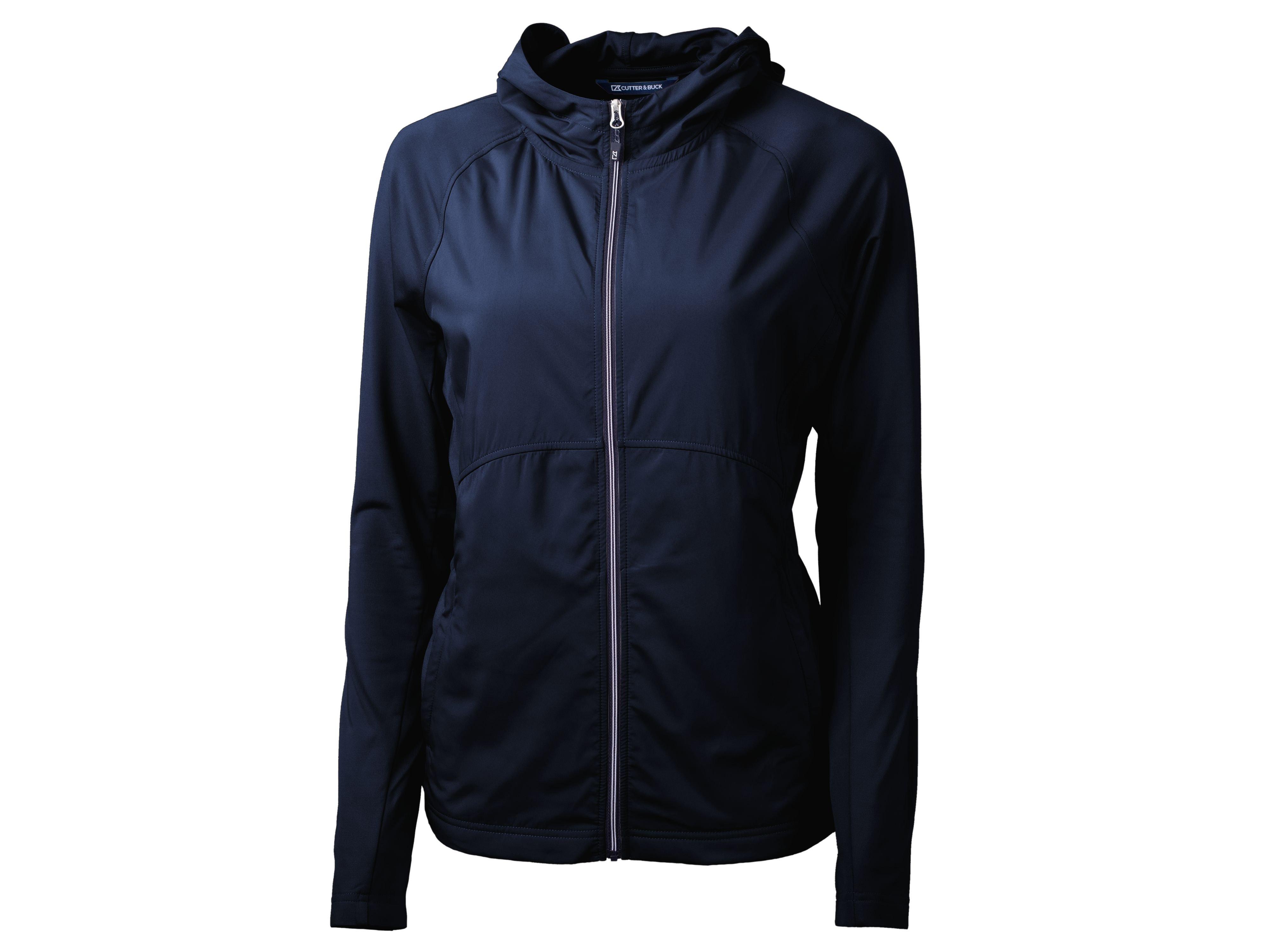 Cutter & Buck | Women's Adapt Eco Knit Hybrid Recycled Full Zip Jacket | in Navy, Size 3Xl
