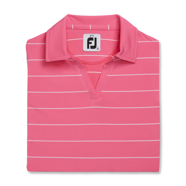 Girls' Striped Sleeveless Polo FOOTJOY