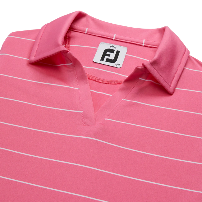 Girls' Striped Sleeveless Polo