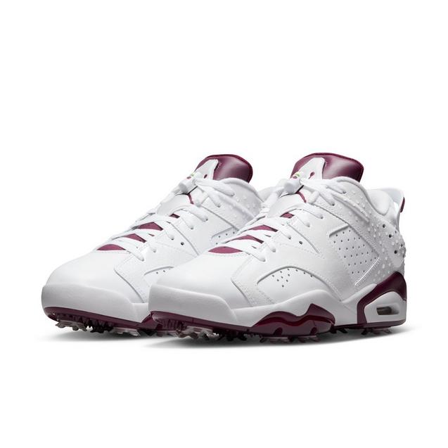 Jordan Retro 6 G NRG Spiked Golf Shoe-White/Dark Red | NIKE | Golf