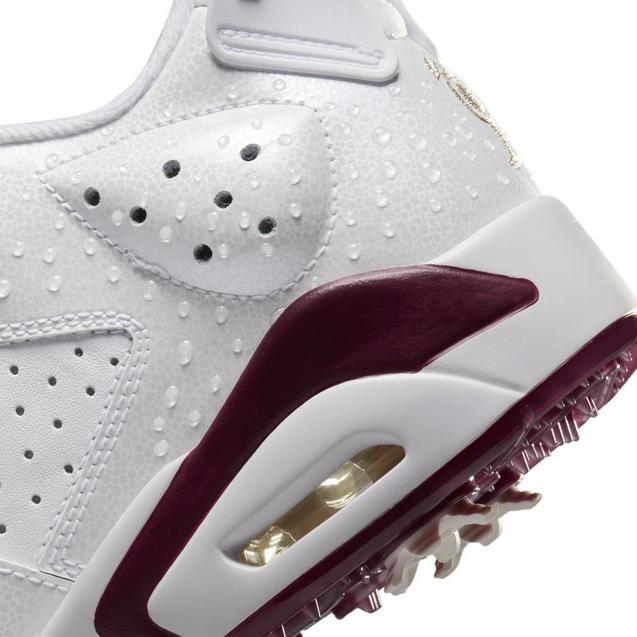 Jordan Retro 6 G NRG Spiked Golf Shoe-White/Dark Red | NIKE | Golf