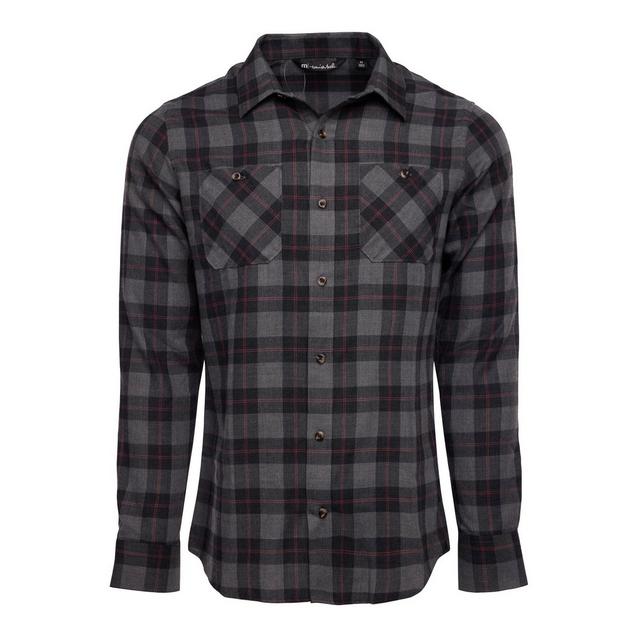 Men's Cloud Flannel Plaid Long Sleeve Shirt