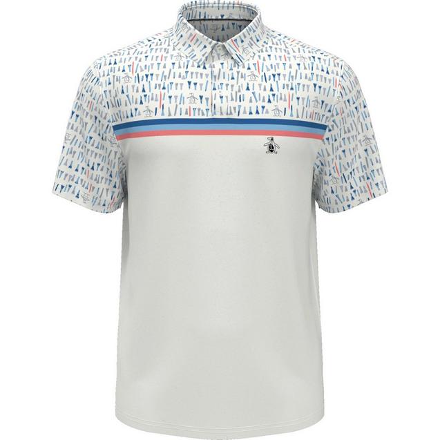 Men's Broken Tees Block Print Short Sleeve Polo | ORIGINAL PENGUIN