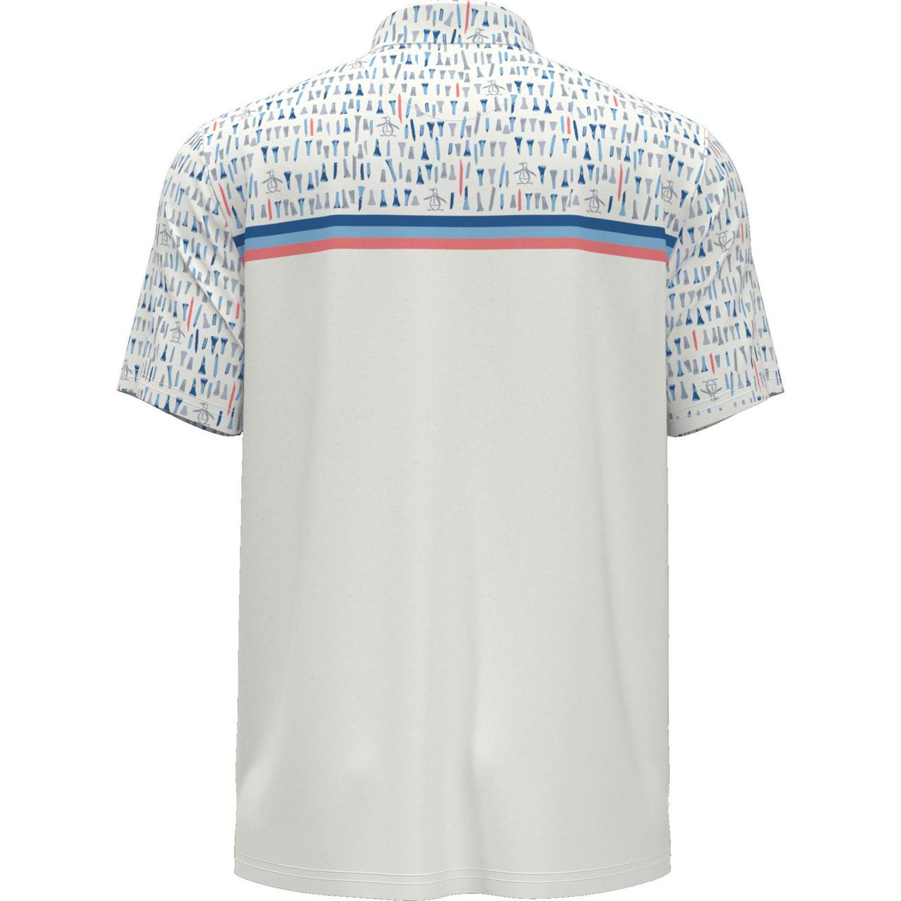 Men's Broken Tees Block Print Short Sleeve Polo