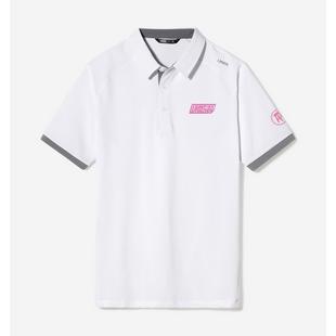 Men's Pink Whitney Script Tradition Short Sleeve Polo