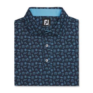 Men's Travel Print Short Sleeve Polo