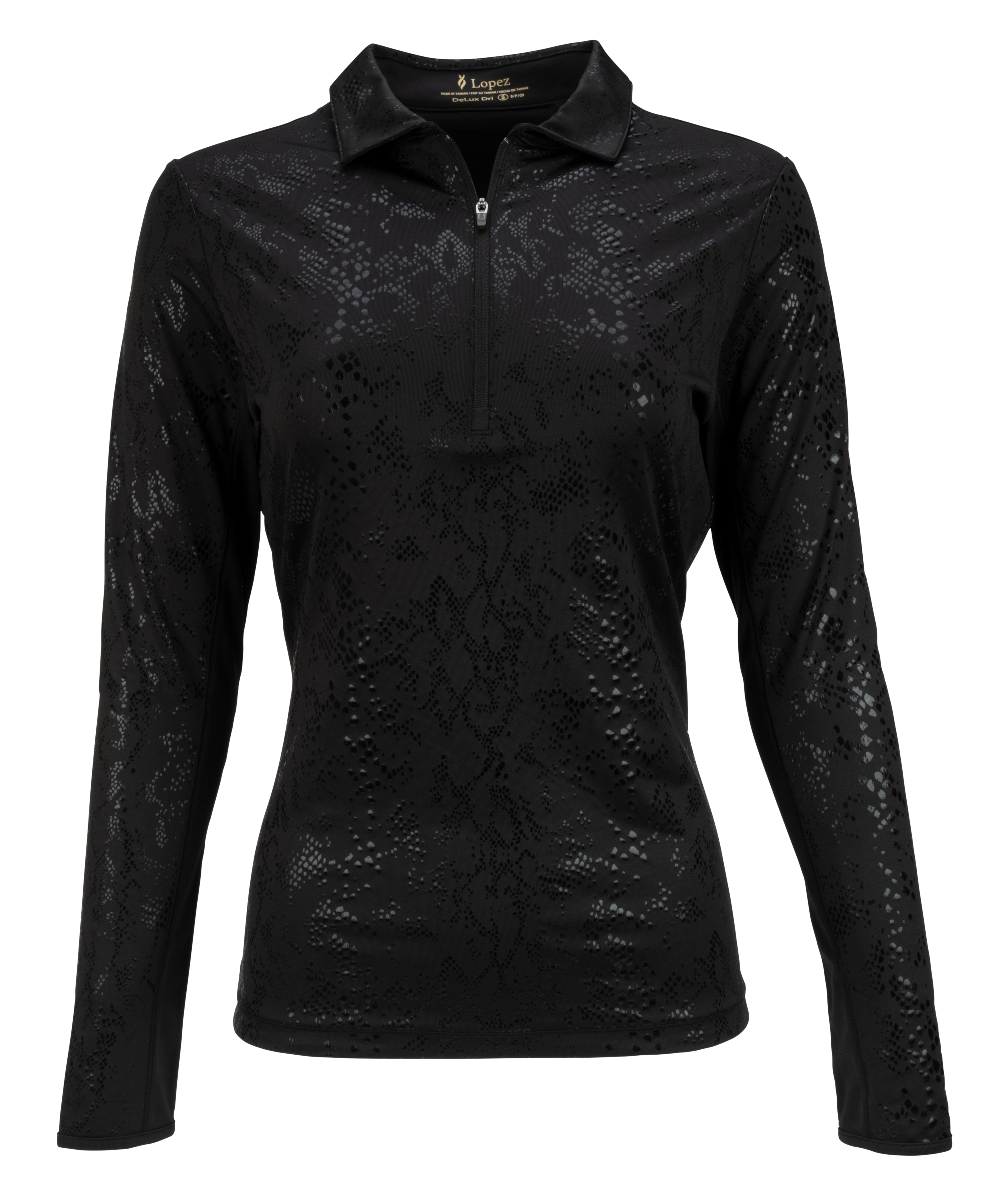 Women's Balance Print Long Sleeve Polo