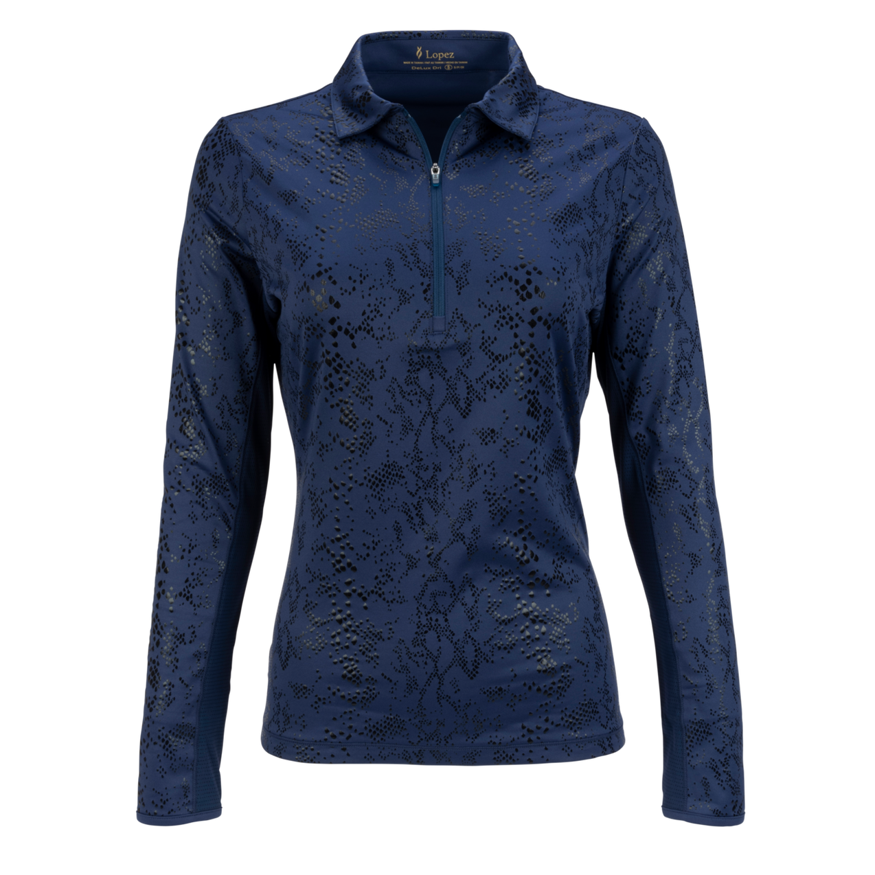 Women's Balance Print Long Sleeve Polo Plus