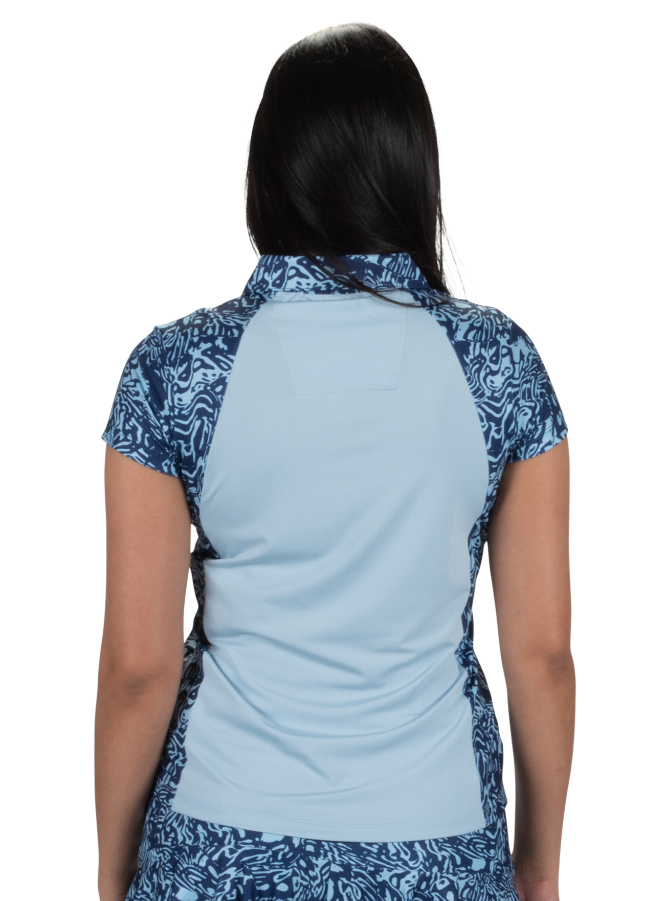 Women's Congo Print Short Sleeve Polo