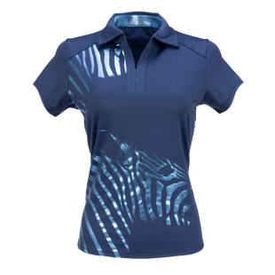 Women's Safari Print Short Sleeve Polo