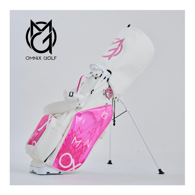 Flamingo Waltz Stand Bag | OMNIX | Golf Bags | Men's | WHITE/PINK