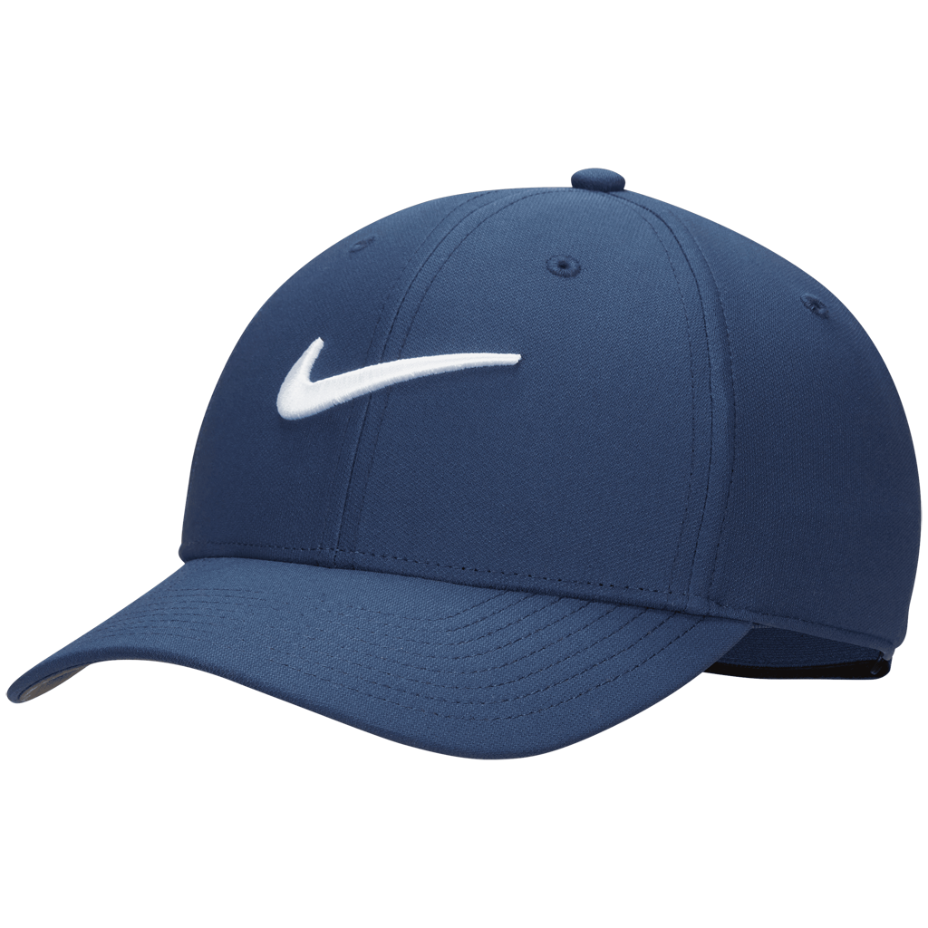 Nike | Unisex Dri-FIT Club Structured Swoosh Cap, Midnight Navy, Size Large/XL