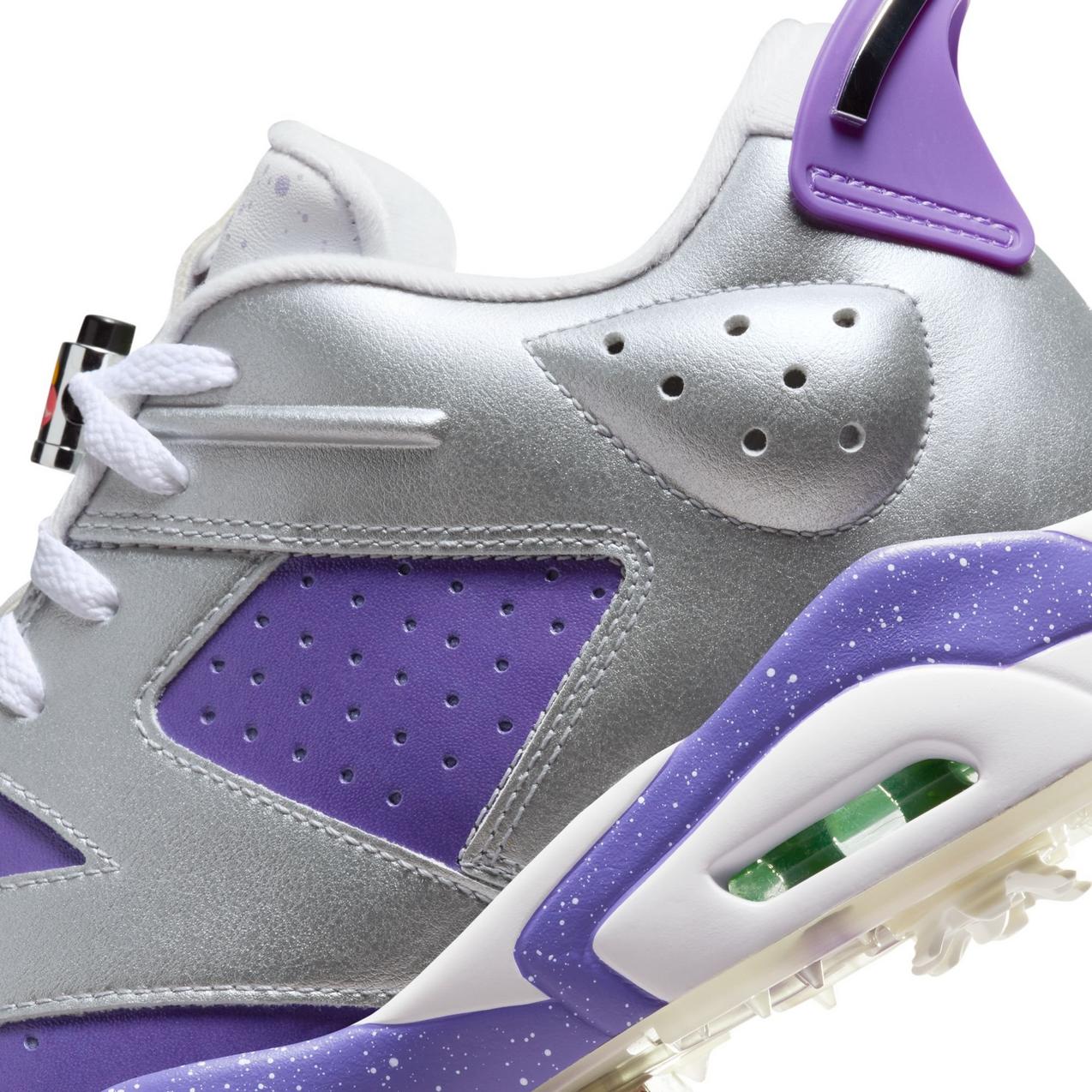 Jordan Retro 6 G NRG Spiked Golf Shoe Purple Silver