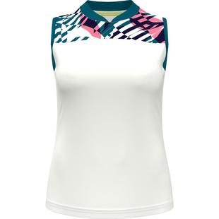 Polo  Fragmented Geo sans manches pour femmes PGA TOUR