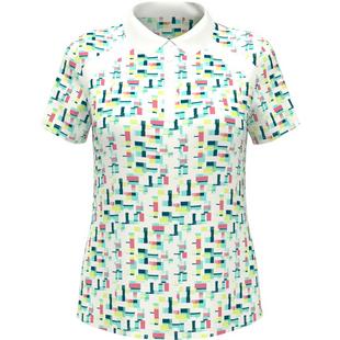 Women's Geo Print Short Sleeve Polo